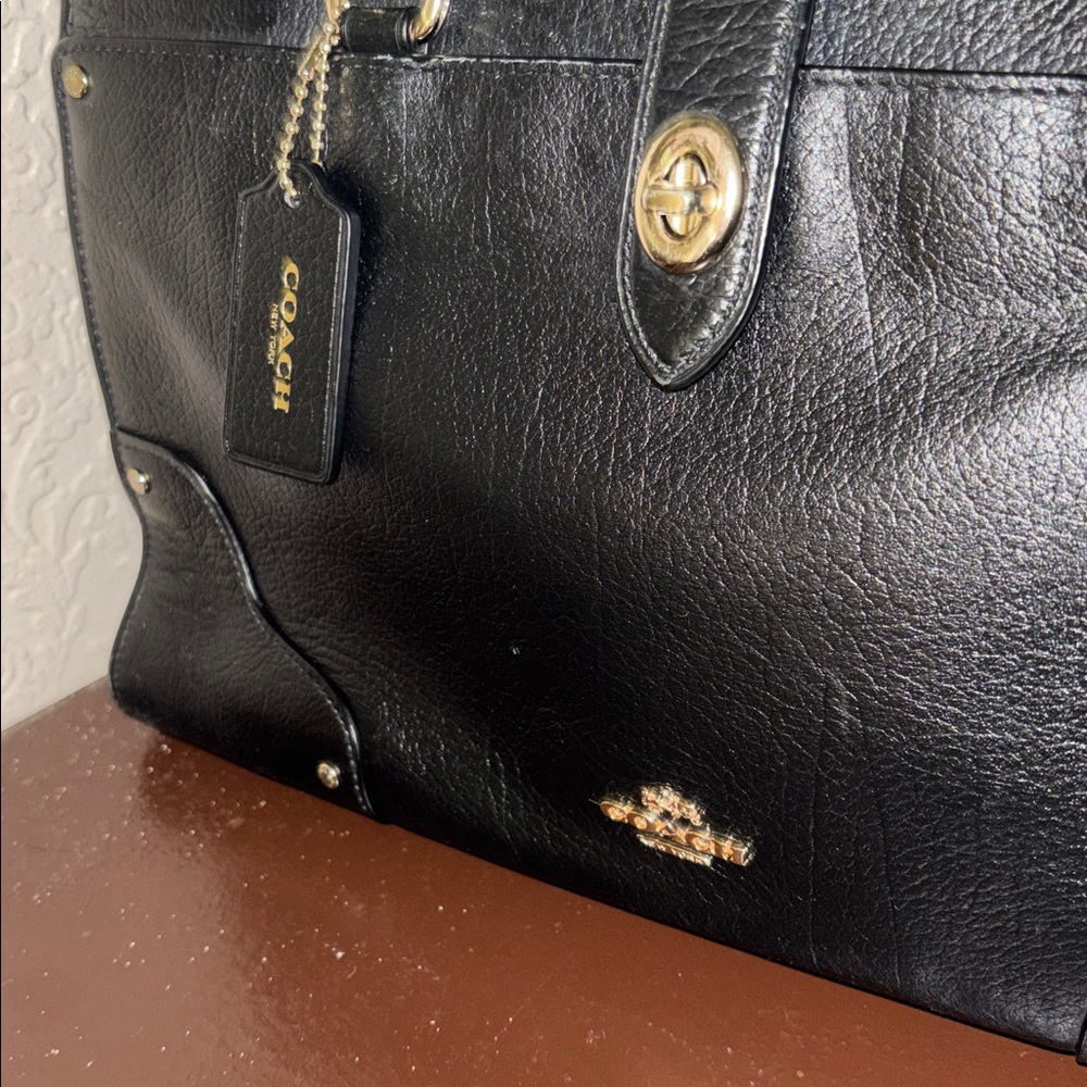 Coach Mercer black pebbled grain leather - Picture 8 of 9